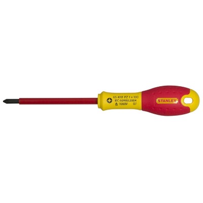 Викрутка діелектрична хрестова STENLEY "FatMax VDE 1000V" PZ2 x 125 мм 0-65-419 Викрутка діелектрична хрестова STENLEY "FatMax VDE 1000V" PZ2 x 125 мм 0-65-419