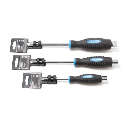 Викрутка хрестова силова магнітна під ключ "Profi" S2 PH2.0х125мм, на пластиковому тримачі Forsage F-70220125