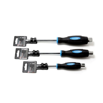 Викрутка хрестова силова магнітна під ключ "Profi" S2 PH3.0х125мм, на пластиковому тримачі Forsage F-70230125