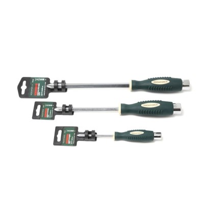 Викрутка хрестова силова магнітна "Profi" S2 PH3.0х150мм, на пластиковому утримувачі ROCKFORCE RF-70230150