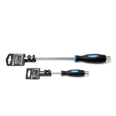 Викрутка хрестова силова магнітна "Profi" S2 PH4.0х200мм, на пластиковому утримувачі Forsage F-70240200