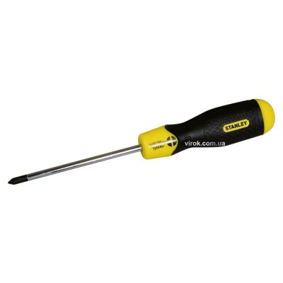 Викрутка хрестова STANLEY "Cushion Grip" PH0 х 60 мм 1-64-930