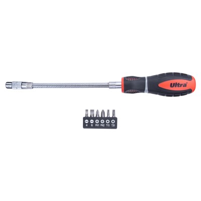 Викрутка з гнучким валом + біти 6шт S2 Profi ULTRA 4000702 Викрутка з гнучким валом + біти 6шт S2 Profi ULTRA 4000702