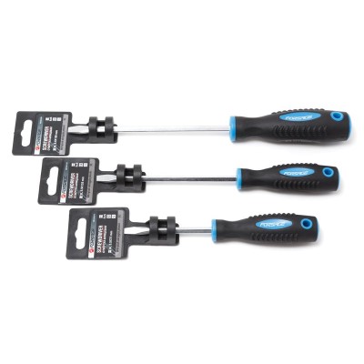 Викрутка шліцева магнітна "Profi" S2 SL5.5х75мм, на пластиковому тримачі Forsage F-70155075