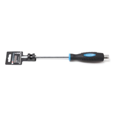 Викрутка шліцева силова магнітна "Profi" S2 SL10х200мм, на пластиковому утримувачі Forsage F-70210200