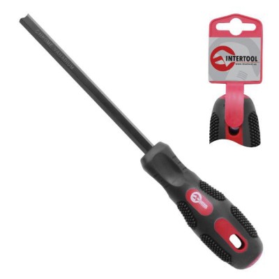 Отвертка шлицевая SL9.0*200мм Intertool VT-3008