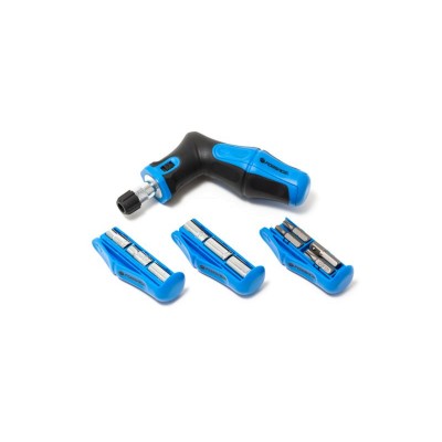 Викрутка кутова реверсивна з набором біт і головок,24 предмета(PH:1,2,3;PZ:1,2,3;SL:3,4,5,6мм;T:10,15,20,25,30; головки:5,6,7,8,9,10мм)у блістері+сумка Forsage F-8148R24