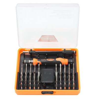 Викрутка ювелірна з комплектом подовжених біт, гнучким подовжувачем та пінцетом для високоточних робіт (23 предмети) у пластиковому футлярі. BaumAuto BM-30313123