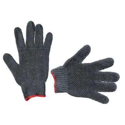 Рукавичка трикотажна, синтетична, чорного кольору, з нітриловим покриттям чорного кольору, 10" Intertool SP-0103
