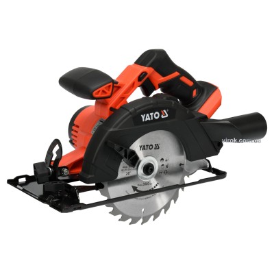 Пила дискова акумуляторна YATO Li-Ion 18 В диск 165 мм (без акумулятора та зарядного пристрою) YT-82811