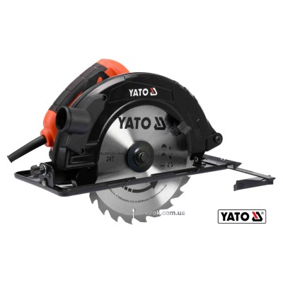 Пила дискова мережева YATO 2800 Вт диск 235 x 25.4 x 3 мм 0-45 ° 85 мм YT-82154