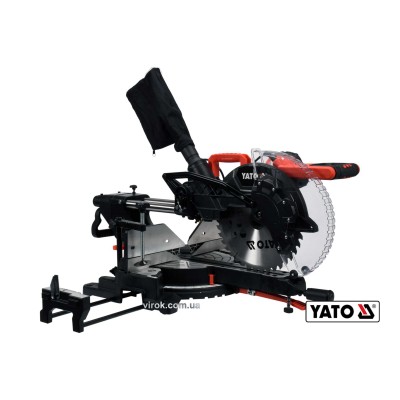 Пила торцювальна з лазером та протяжкою YATO 1.8 кВт диск 305 x 30 мм YT-82175