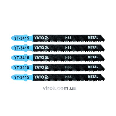 Пильне полотно для електролобзика (метал) YATO HSS 24-10TPI 100 мм 5 шт YT-3415