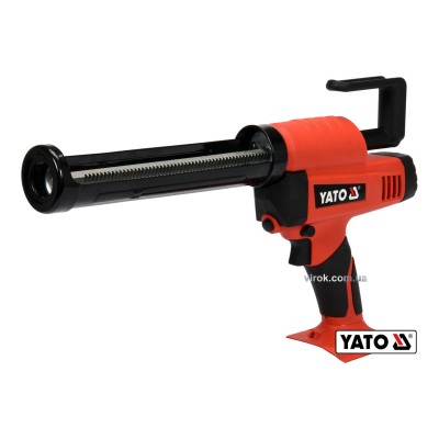 Пистолет для клея и герметика аккумуляторный YATO Li-Ion 18 В для тюбов 225 мм 0.5-8 мм/с (БЕЗ АККУМУЛЯТОРА) YT-82889