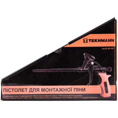 Пістолет для монтажної піни тефлон Профі 325 мм Tekhmann 53301027