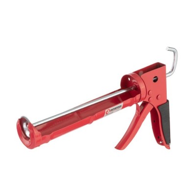 Пистолет для выдавливания силикона 225мм с обрезиненной рукояткой Intertool HT-0023