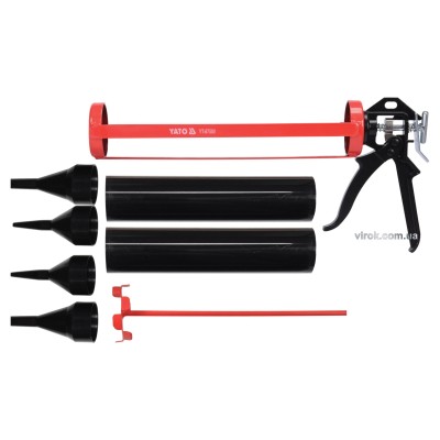 Пистолет для затирки швов YATO 330 x 60 мм со сменными насадками YT-67580
