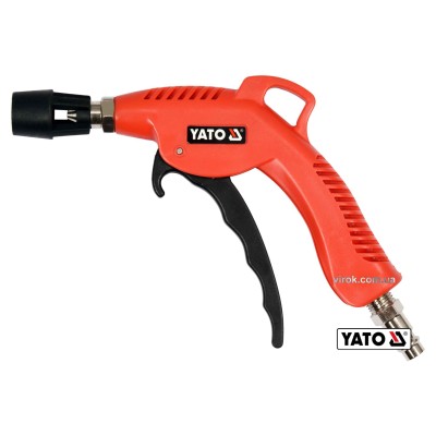 Пистолет пневматический продувочный YATO с турбо-соплом 45 мм 1/4" 0.62 МПа YT-23722