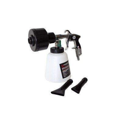 Пістолет пневматичний''Tornado'' з насадкою-піногенератором і 2-ма насадками для важкодоступних місць (ємність 1л, 6bar, витрата повітря 120л/хв) Forsage F-203811A