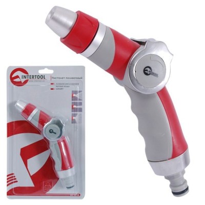 Пистолет-распылитель для полива с плавной регулировкой потока воды. LUXURY Intertool GE-0018