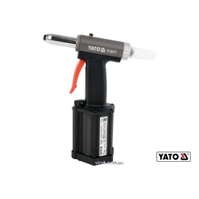 Пневмозаклепочник YATO для заклепок 2.4-5 мм 54 л/хв YT-36171