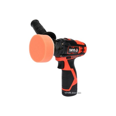 Акумуляторна полірувальна машина YATO Li-Ion 12 В 2 Ач 80 мм YT-82903