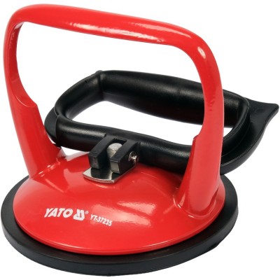 Присоска для монтажу скло одинарна YATO: чашка? = 125 мм, m = 60 кг YT-37235