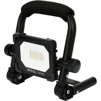Прожектор переносний з SMD-діодним випромінювачем YATO, 10 Вт, 230В, 900лм, 14 діодів, кабель 1.5 м YT-81836