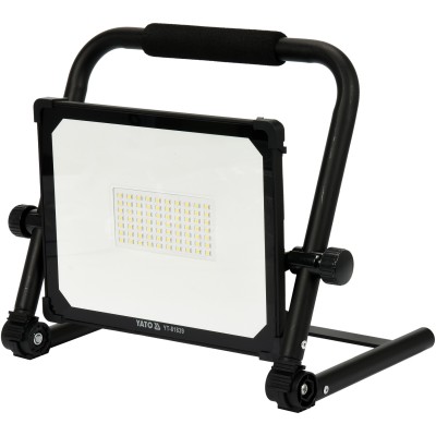 Прожектор переносний з SMD-діодним випромінювачем YATO, 50Вт, 230В, 5000лм, 70 діодів, кабель 1.5 м YT-81839