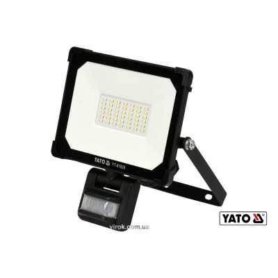 Прожектор із SMD-діодами та датчиком руху YATO 30 Вт 3000 лм 120° 42 діода YT-81828