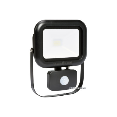 Прожектор SMD LED диодный с датчиком движения VOREL 10 Вт 800 lm с крепежной скобой 82845