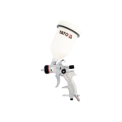 Пульверизатор YATO HVLP 1.4 мм із верхнім баком 0.6 л YT-2340