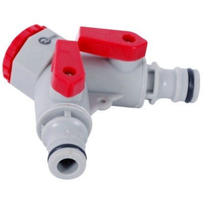 Распределитель 2-х канальный с регулировкой каждого канала 1/2" с внутренней резьбой на входе 1/2"; 3/4" Intertool GE-2003