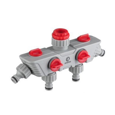 Распределитель 4-х канальный с регулировкой каждого канала Intertool GE-2004