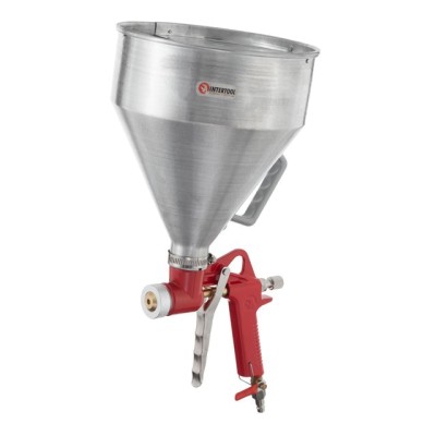 Распылитель штукатурный пневматический, три форсунки 4;6;8мм, В/Б металлический, 6000мл, 3-6 атм Intertool PT-0401