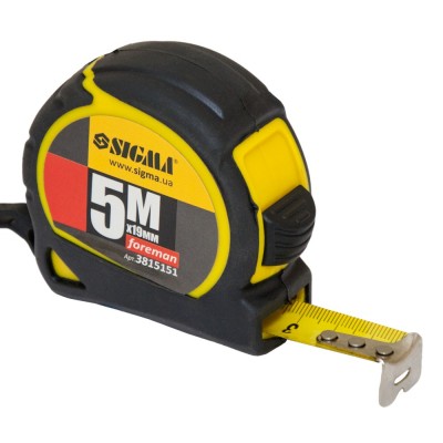 Рулетка Foreman 5м×19мм SIGMA 3815151 Рулетка Foreman 5м×19мм SIGMA 3815151