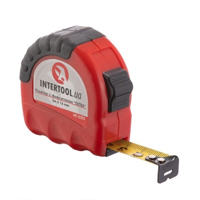 Рулетка с фиксатором 3м*16мм "EXTRA Intertool MT-0203
