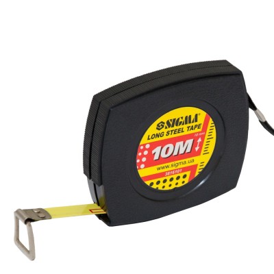 Рулетка сталева стрічка 10м×10мм SIGMA 3816101 Рулетка сталева стрічка 10м×10мм SIGMA 3816101