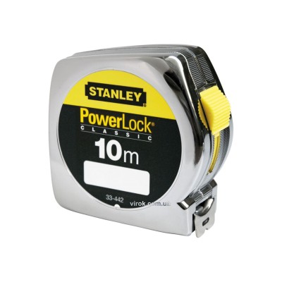 Рулетка STANLEY "Powerlock" 10 м x 25 мм 0-33-442 Рулетка STANLEY "Powerlock" 10 м x 25 мм 0-33-442