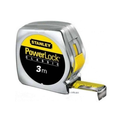 Рулетка STANLEY "Powerlock" 3 м x 19 мм 0-33-041 Рулетка STANLEY "Powerlock" 3 м x 19 мм 0-33-041