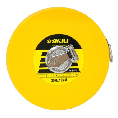 Рулетка скловолокно 30м×13мм SIGMA 3831301 Рулетка скловолокно 30м×13мм SIGMA 3831301