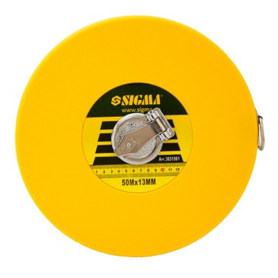 Рулетка скловолокно 50м×13мм SIGMA 3831501 Рулетка скловолокно 50м×13мм SIGMA 3831501