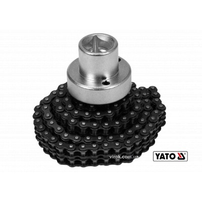 Съемник масляного фильтра цепной YATO 1/2" 75-170 мм Cr-V YT-08254