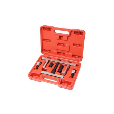 Съемник шкивов двухзахватный сборный 7 предметов(Ø захвата: 0-195мм), в кейсе ROCKFORCE RF-909G2