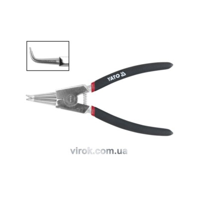 Съемник стопорных колец YATO изогнутый разжим l=150 мм YT-2141