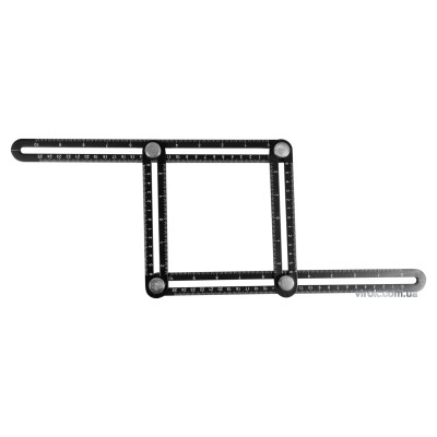 Шаблон-линейка для переноса измерений алюминиевый YATO 250 х 150 мм YT-70880