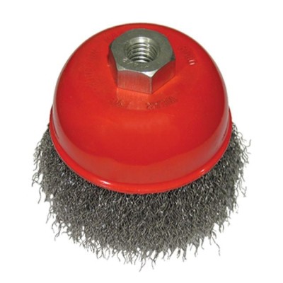 Щетка чашечная 65 мм, для УШМ, М14 (витая проволока) Intertool BT-1065