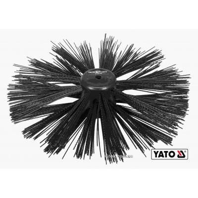 Щетка для очистки канализации YATO 25 см с нейлона и полипропиленового ворса для YT-24980 YT-24972