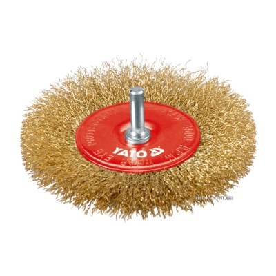 Щетка-крацовка плоская YATO со стержнем ?100 мм YT-4757