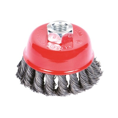 Щетка проволочная чашеобразная Ø65мм М14×2мм стальная витая SIGMA 9026061